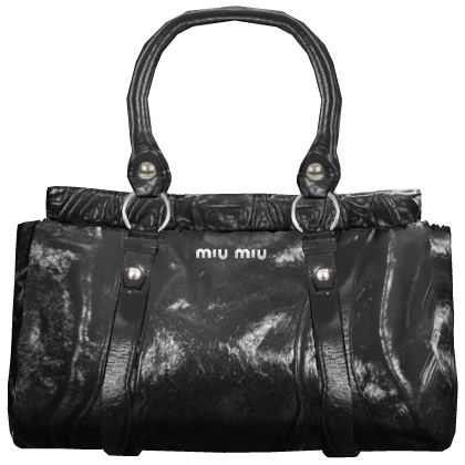 Miu Vintage Chic Moto City Shoulder Bag