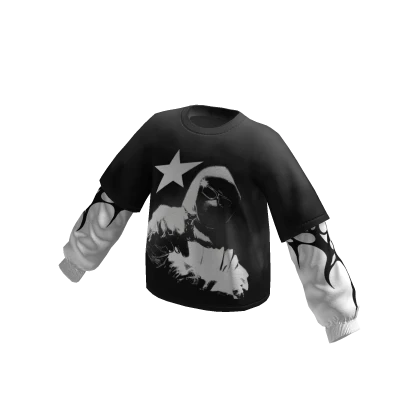 Longsleeve Double layer Black