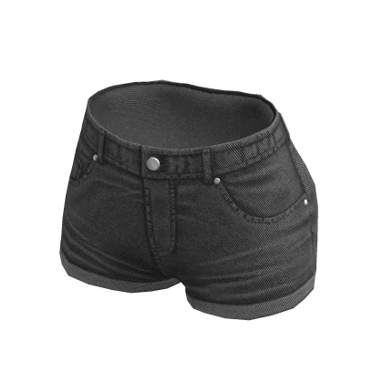 Jean Shorts Gray Denim Vintage Baddie Ripped Y2K