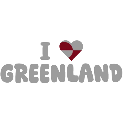 [🇬🇱] I ❤️ Greenland Sign