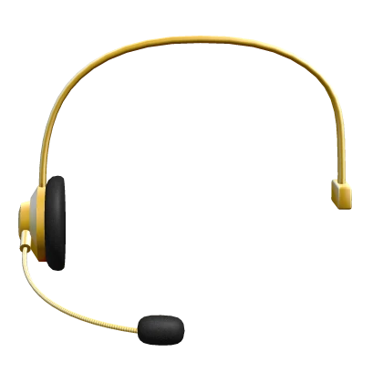 Gold KPop Idol Headset Mic