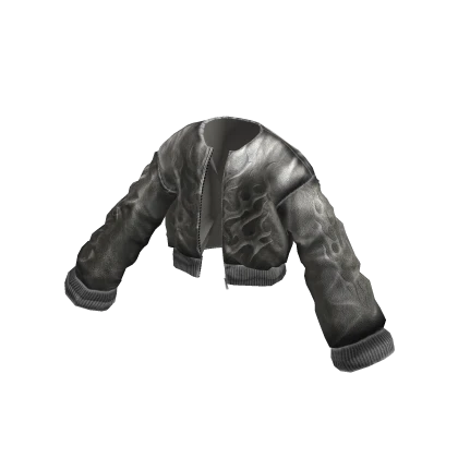 MARCHÉE - Chrome Collarless Leather Bomber Jacket