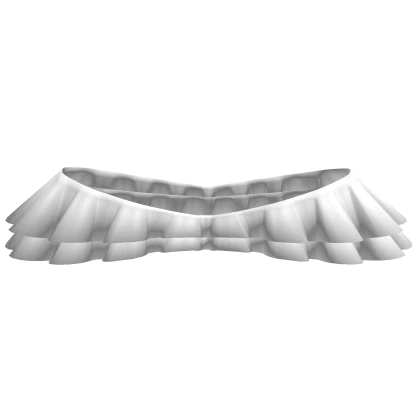 Rococo shoulder ruffle - White