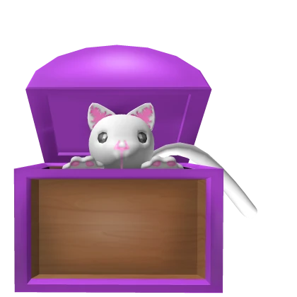 cherry cat but white version 