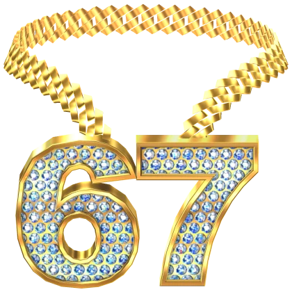 gold 67 chain necklace