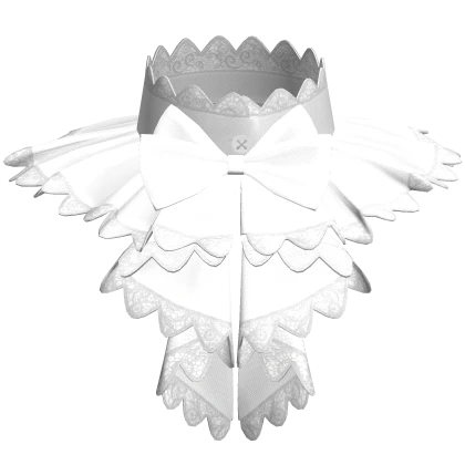 Ruffled Collar White Necklace Kawaii Lace Choker