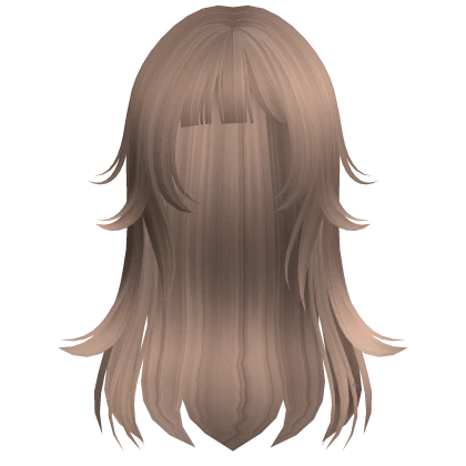 Cute Anime Messy Wolf Cut Hair (Milk Tea)