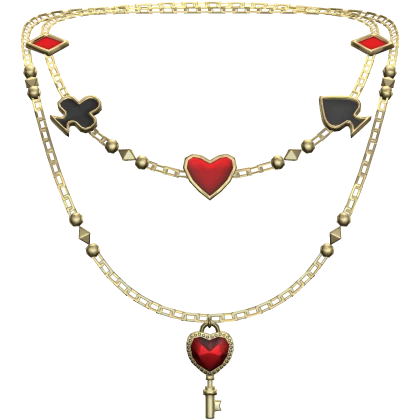 Gold Layered Card Necklace