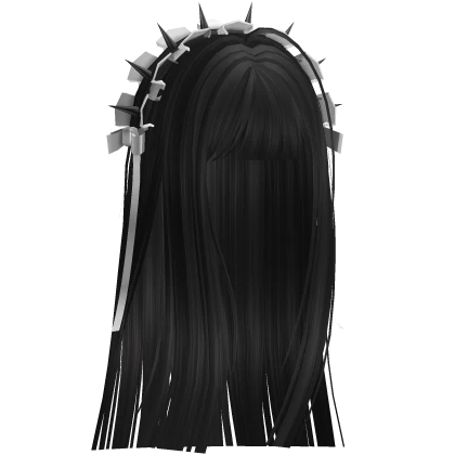 Goth Hair w/ Maid Lace Headband (Black)