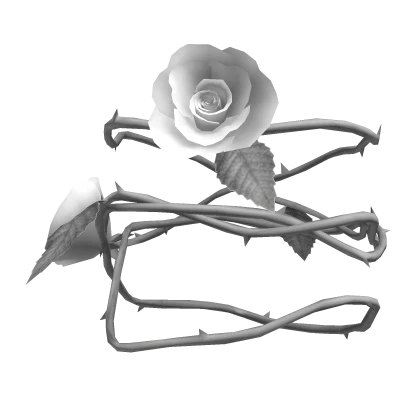 White Silver Rose Around Arm [1.0] - Right