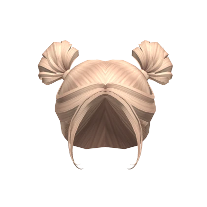Y2K High Indie Blonde Tied Buns
