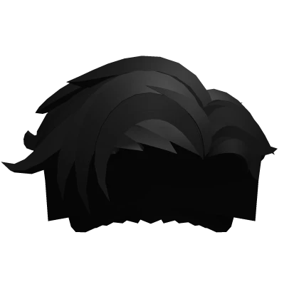 Short Sideswept Hair | Black