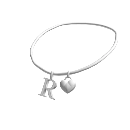 3.0 Initial Necklace: R (Silver)