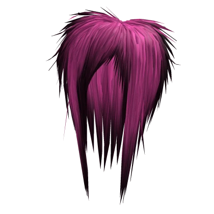 Choppy Razor Cut Hair (Hot Pink)