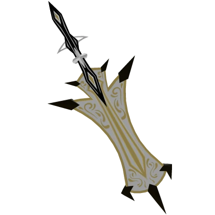 [PBR] white metallic royal sword
