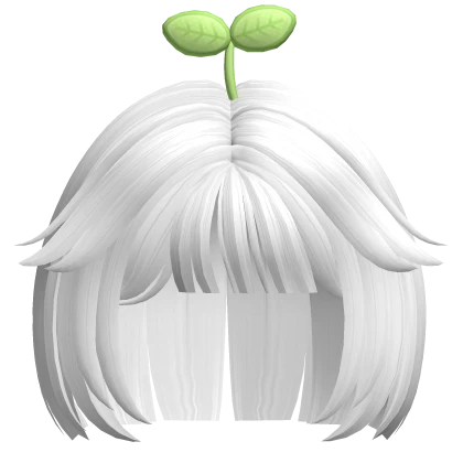 ♡ white short cute bob sprout hair