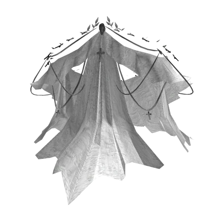 White Silver Ornate Royal Dress