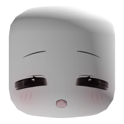 cute kawaii chibi happy neko face mask