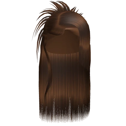 ☆ | Brown Spiky Half Updo