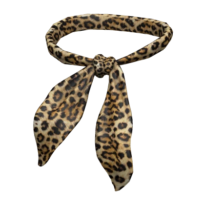 leopard bandana scarf necklace