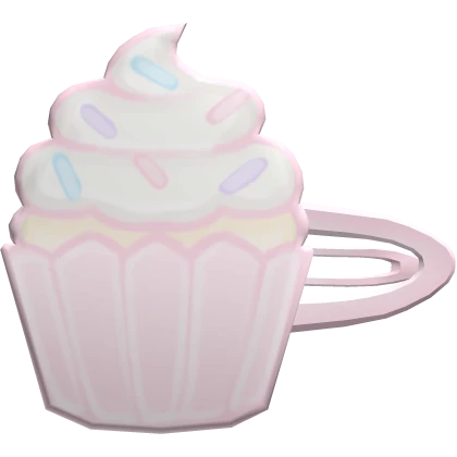 ♡ : cute pink cupcake hair clip