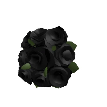 (Left) Holdable Black Flower Bouquet