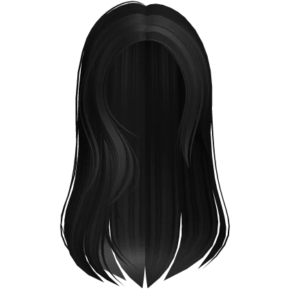 Long Wispy Over The Shoulder Black Hair