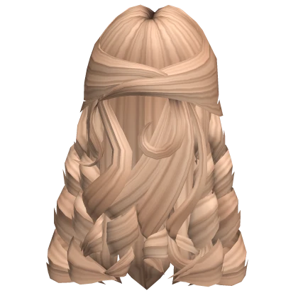 Flowy Wispy Curly Hair (Dirty Blonde)