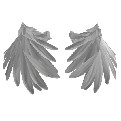White Angelic Angel Wings On Waist