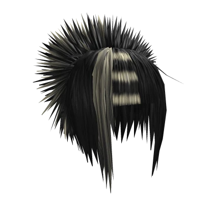 Short Choppy 2000's Hair (Black/Blonde)