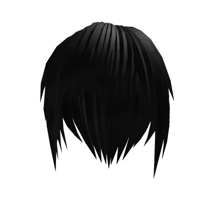 Black Emo Anime Boy Hair