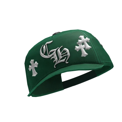 Chrome Hearts Cross Patch Baseball Hat | Tilted