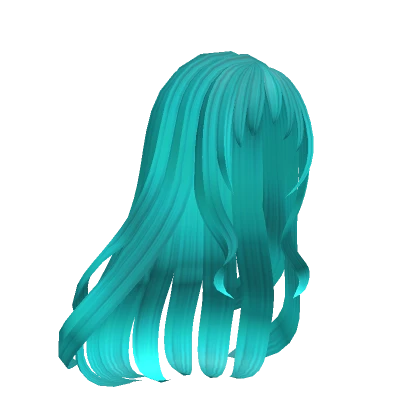 Princess Elf Loose Hairstyle in Teal