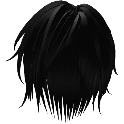 Messy Japanese Vkei Hair Black