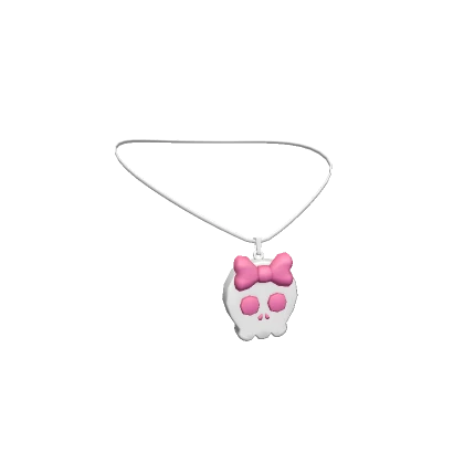 Emo Skull Necklace 3.0 Pink