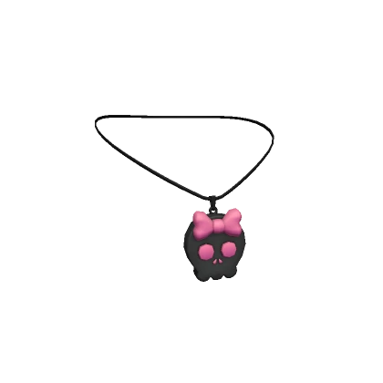 Emo Skull Necklace 3.0 Black Pink