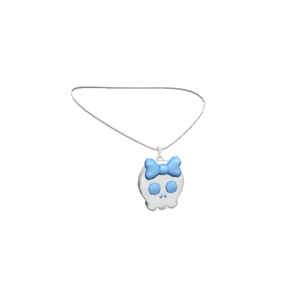 Emo Skull Necklace 3.0 Blue