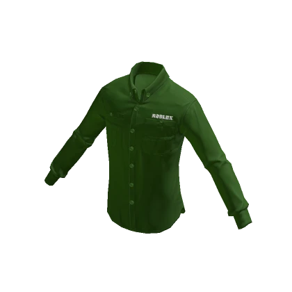 Roblox Button Down - Green  