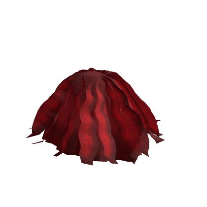 Ruffled Ball Gown Skirt (Red)