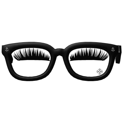 Chrome heart glasses w latina lashes