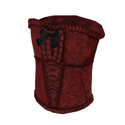Valentines Red and Black Emo Goth Corset