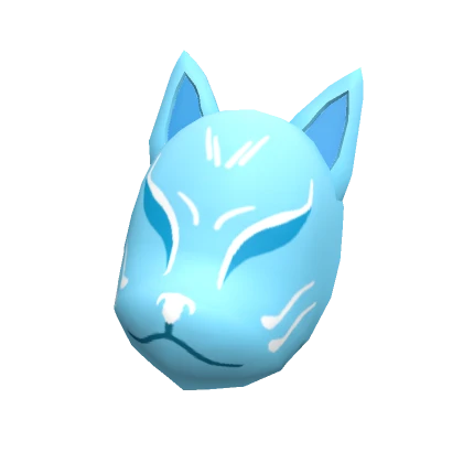 Blue Fox Mask on Side 