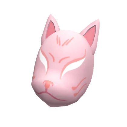 Pink Fox Mask on Side