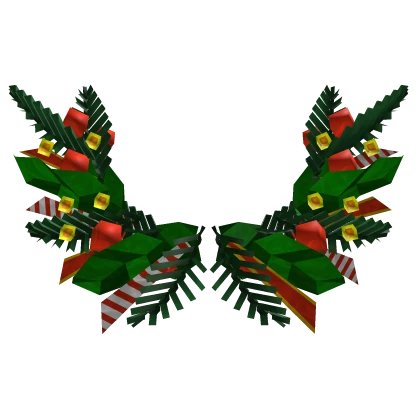 Christmas Tree Wreath Xmas Wings