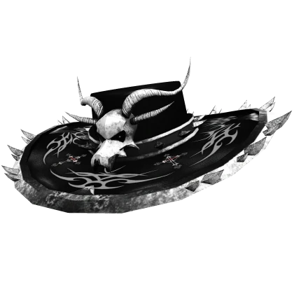 [PBR] Dark Goth-Vultures Hat