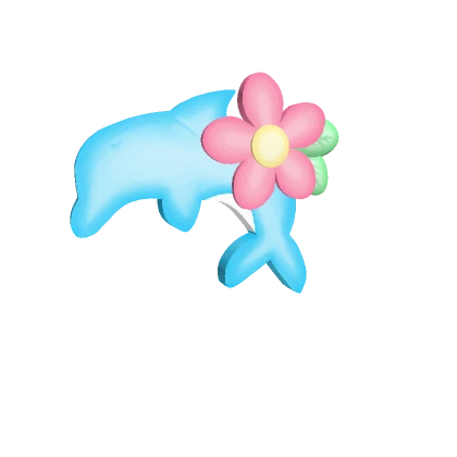 Summer Tropical Dolphin Hairclip