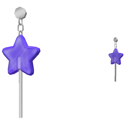 Purple Star Lollipop Earrings