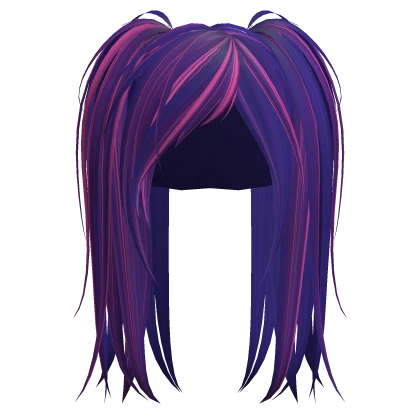 Twilight Messy Emo Punk Rock Pigtails