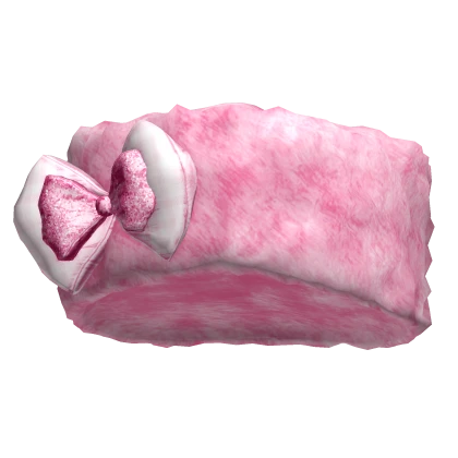 Cute Fluffy Gyaru Pink Fur Hat with Pink Bow
