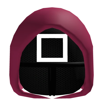 Red Squid Game Square Officer/Worker Mask